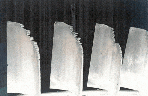 Fig 1b Blade Damage